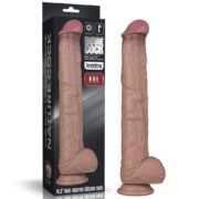LOVETOY Pene dildo gigante in silicone a doppia densità XXL color carne cm 37