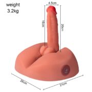 Masturbatore realistico con ano e dildo vibrante vibratore morbido sex machine 3,2 kg